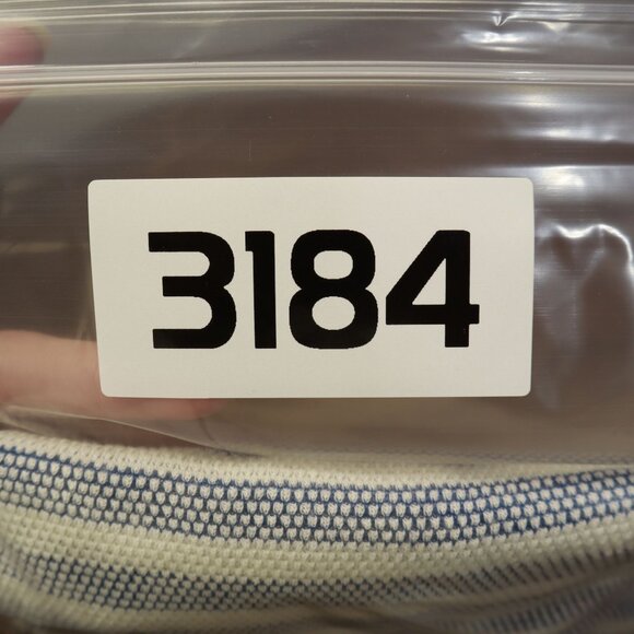 Sunday In Brooklyn Stripe Tee Womens M Blue White Fishermancore Nautical Coastal - Picture 13 of 14